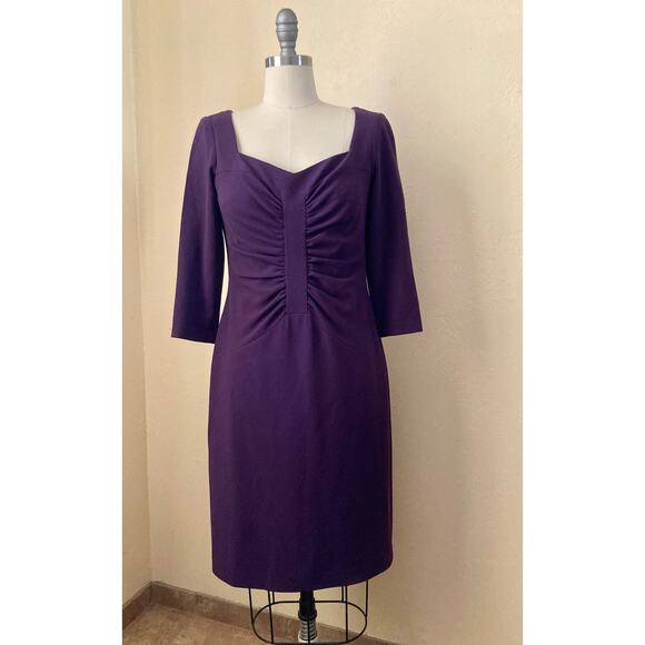 David Meister Women's Dress Size 2 Purple Cocktail Evening - Picture 2 of 8
